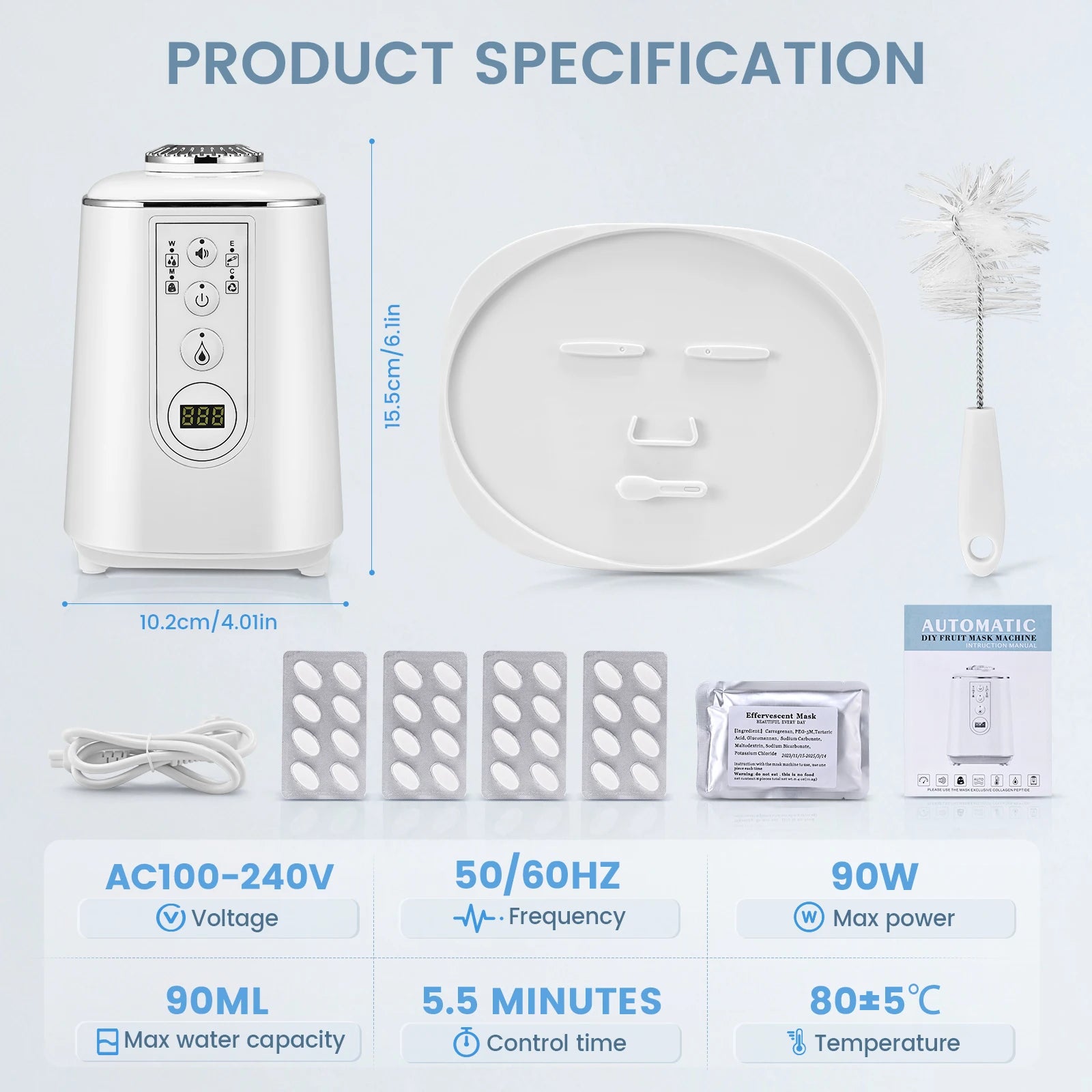 Macchina per maschere macchina per maschera per frutta e verdura naturale fai-da-te intelligente macchina per il trattamento del viso Spa personalizzata privata