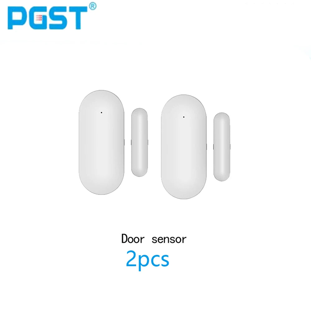 Accessori per allarme intelligente PGST 433 MHz, connessione WIFI GSM、 Sensore porta, kit allarme di sicurezza domestica wireless