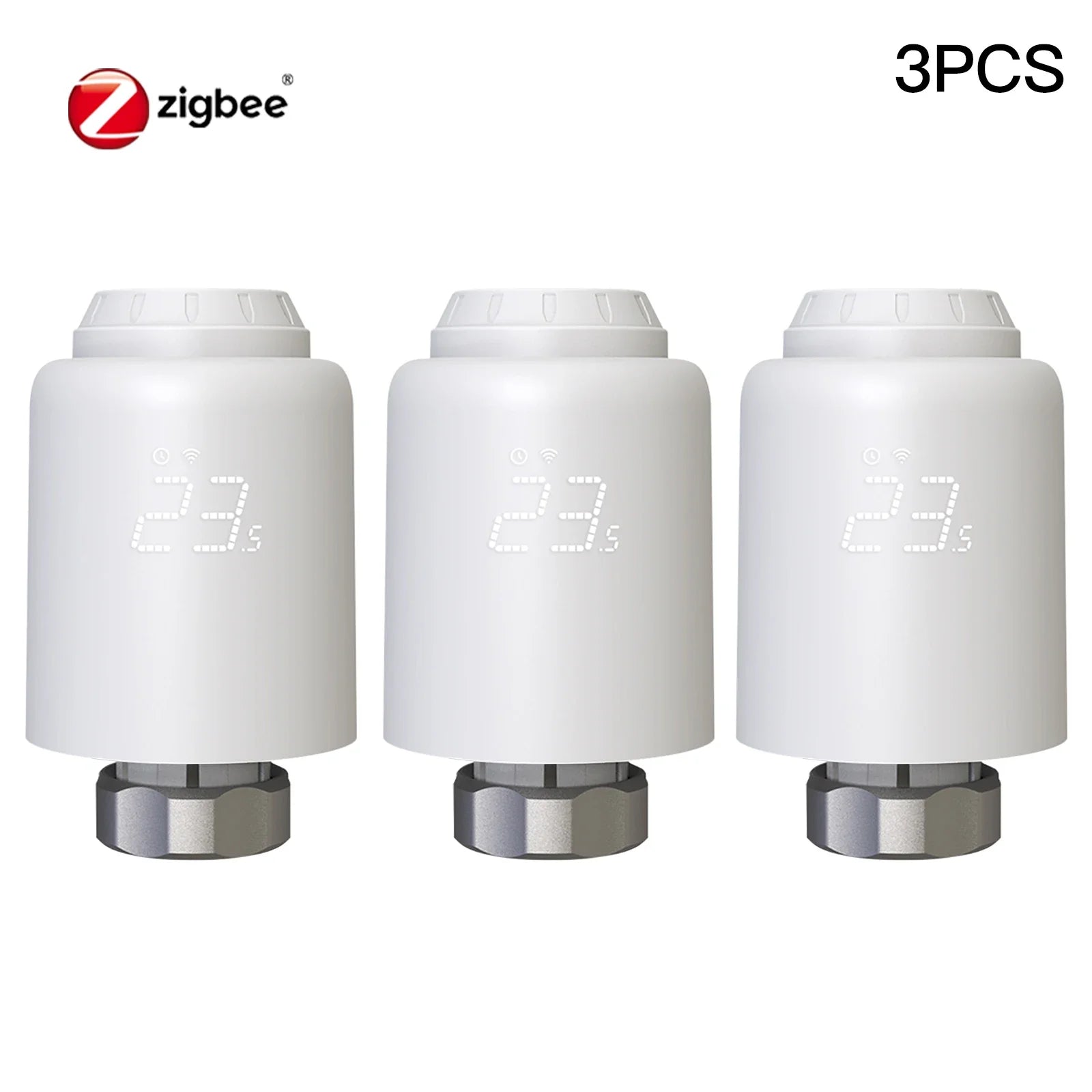 MOES TRV Tuya ZigBee Valvola termostatica per radiatore SmartLife Regolatore di temperatura per riscaldamento remoto wireless Controllo vocale Alexa