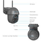 ANRAN Telecamera solare Wifi esterna 1296P Sorveglianza di sicurezza domestica Telecamera wireless Faretto Sirena Allarme Rilevamento umanoide intelligente