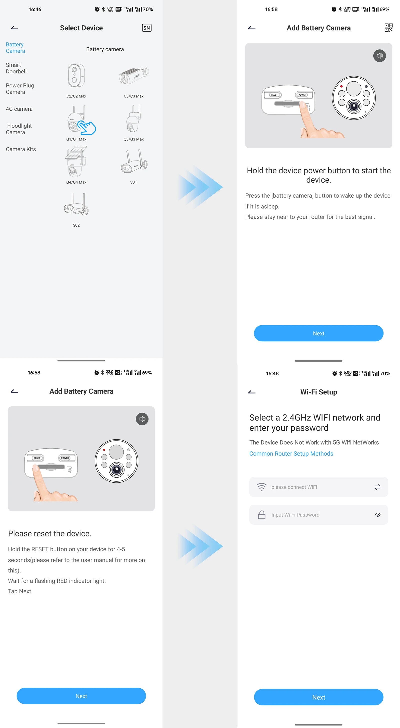 ANRAN Telecamera solare Wifi esterna 1296P Sorveglianza di sicurezza domestica Telecamera wireless Faretto Sirena Allarme Rilevamento umanoide intelligente