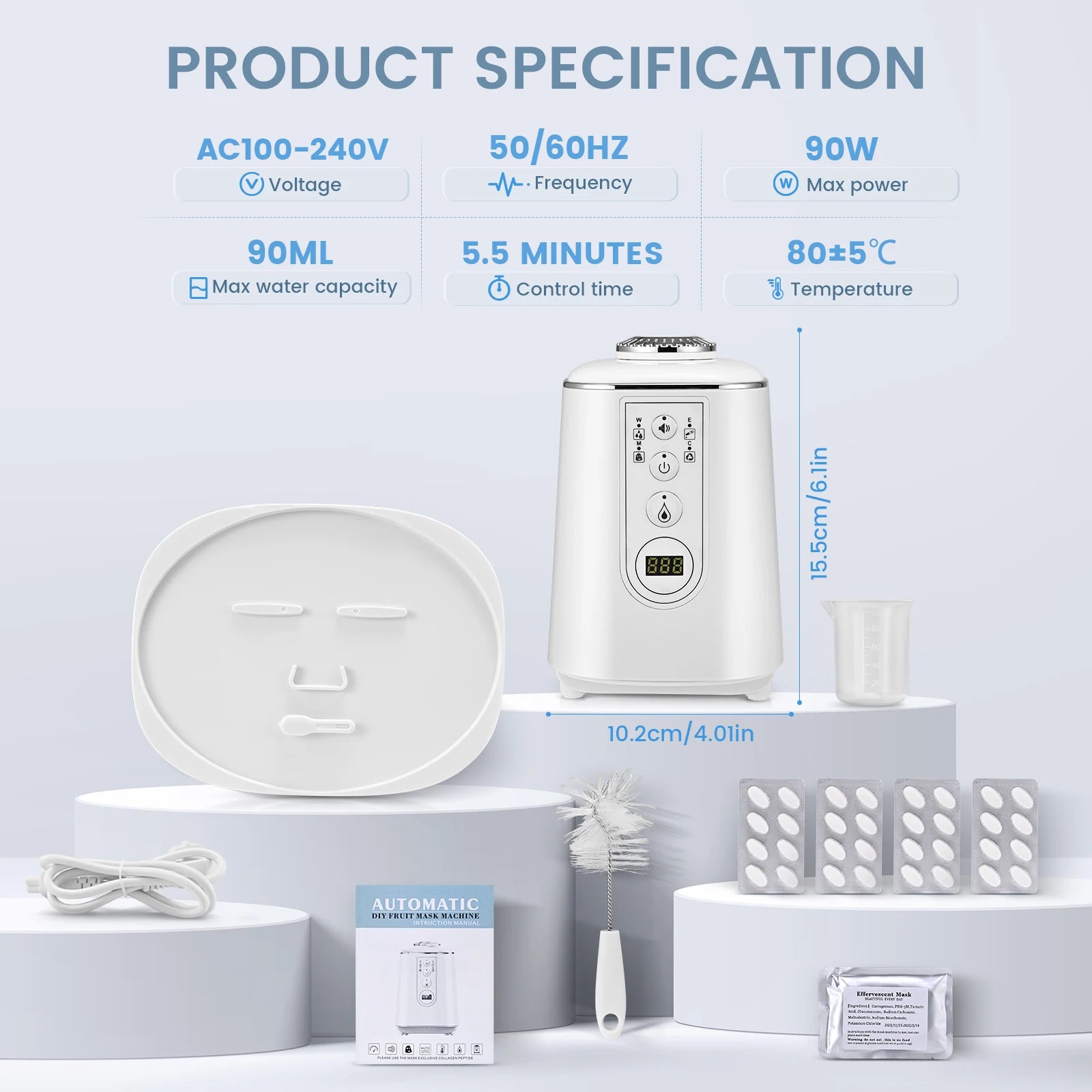 Macchina per maschere macchina per maschera per frutta e verdura naturale fai-da-te intelligente macchina per il trattamento del viso Spa personalizzata privata