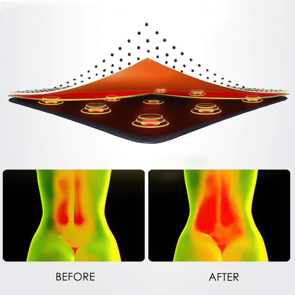 Cintura di supporto per la vita posteriore regolabile Vita autoriscaldante Terapia magnetica Tutore lombare Fascia per massaggio Sollievo dal dolore Assistenza sanitaria