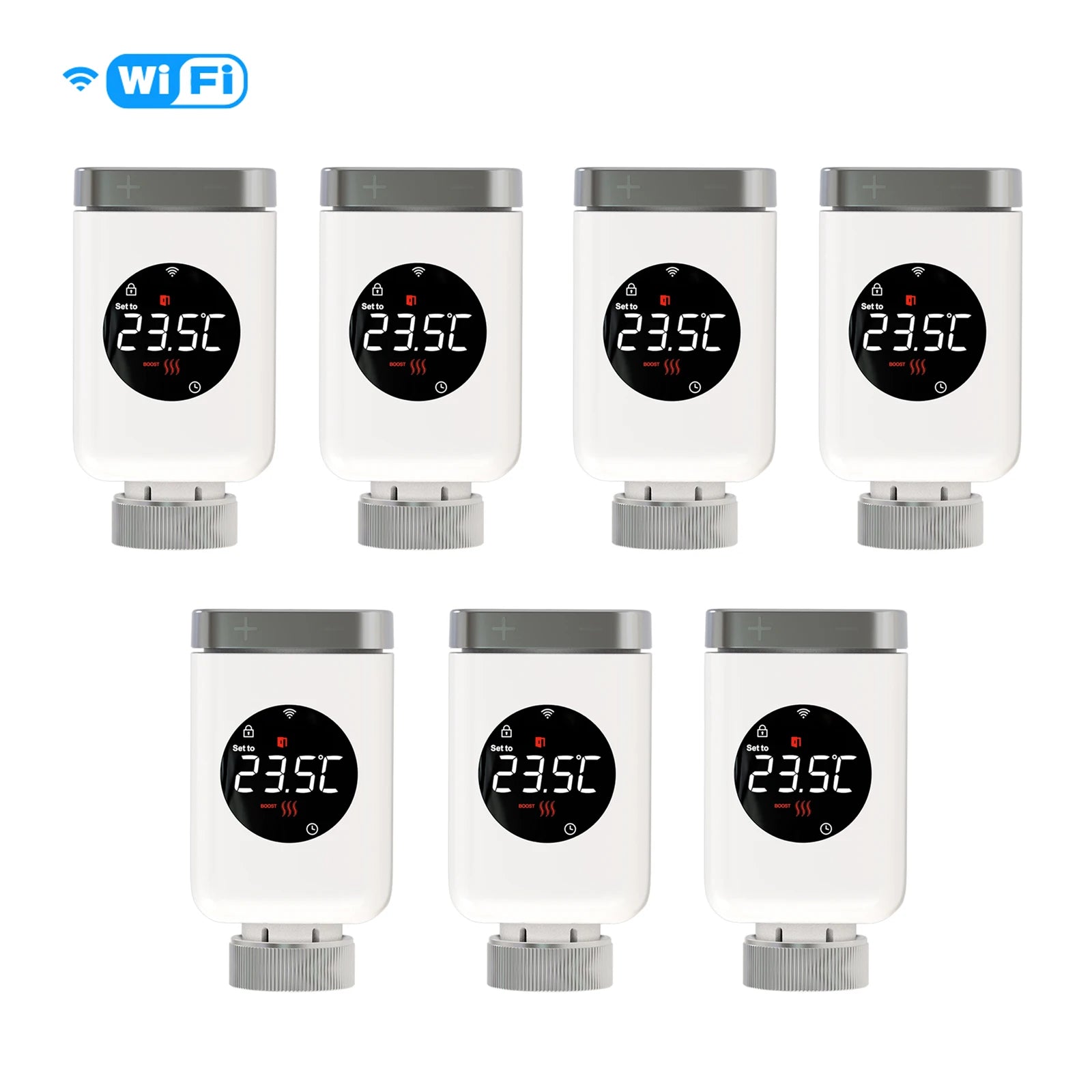 MOES Tuya Smart Wifi/ZigBee Valvola termostatica per radiatore TRV App programmabile Regolatore di temperatura remoto con Alexa GoogleHome