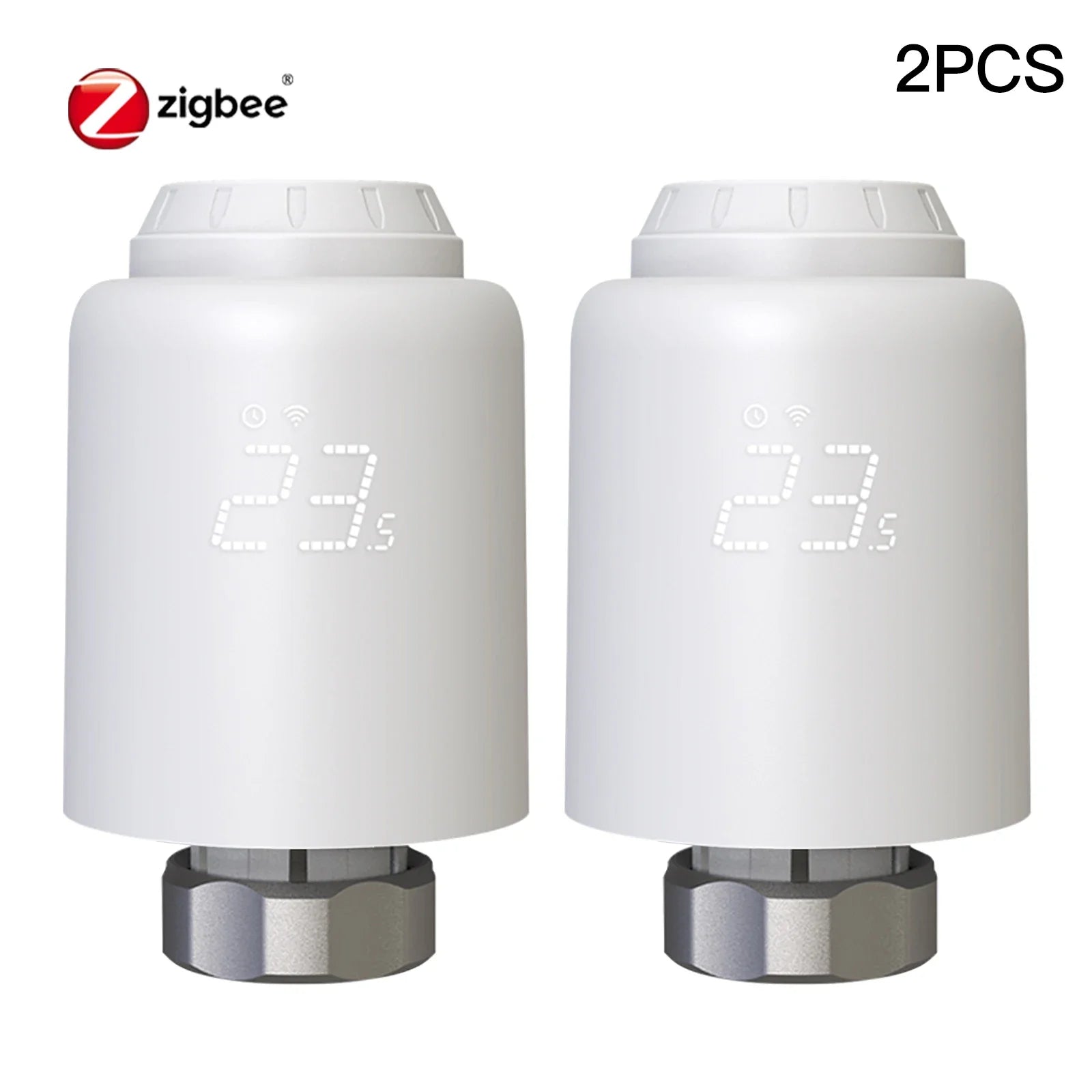 MOES TRV Tuya ZigBee Valvola termostatica per radiatore SmartLife Regolatore di temperatura per riscaldamento remoto wireless Controllo vocale Alexa