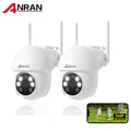 ANRAN 5G Wifi Camera 2/3/4PCS 5MP Telecamera di sicurezza cablata 24/7 Continuo record, IP66, compatibile Alexa, tracciamento automatico, rilevamento PIR