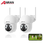 ANRAN 5G Wifi Camera 2/3/4PCS 5MP Telecamera di sicurezza cablata 24/7 Continuo record, IP66, compatibile Alexa, tracciamento automatico, rilevamento PIR