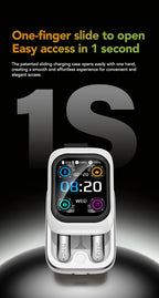 Auricolari HTC NE48 Bluetooth V6.0 Traduttore AI Auricolari TWS Sport Cuffie wireless Cuffie laterali Schermo Ultra HD