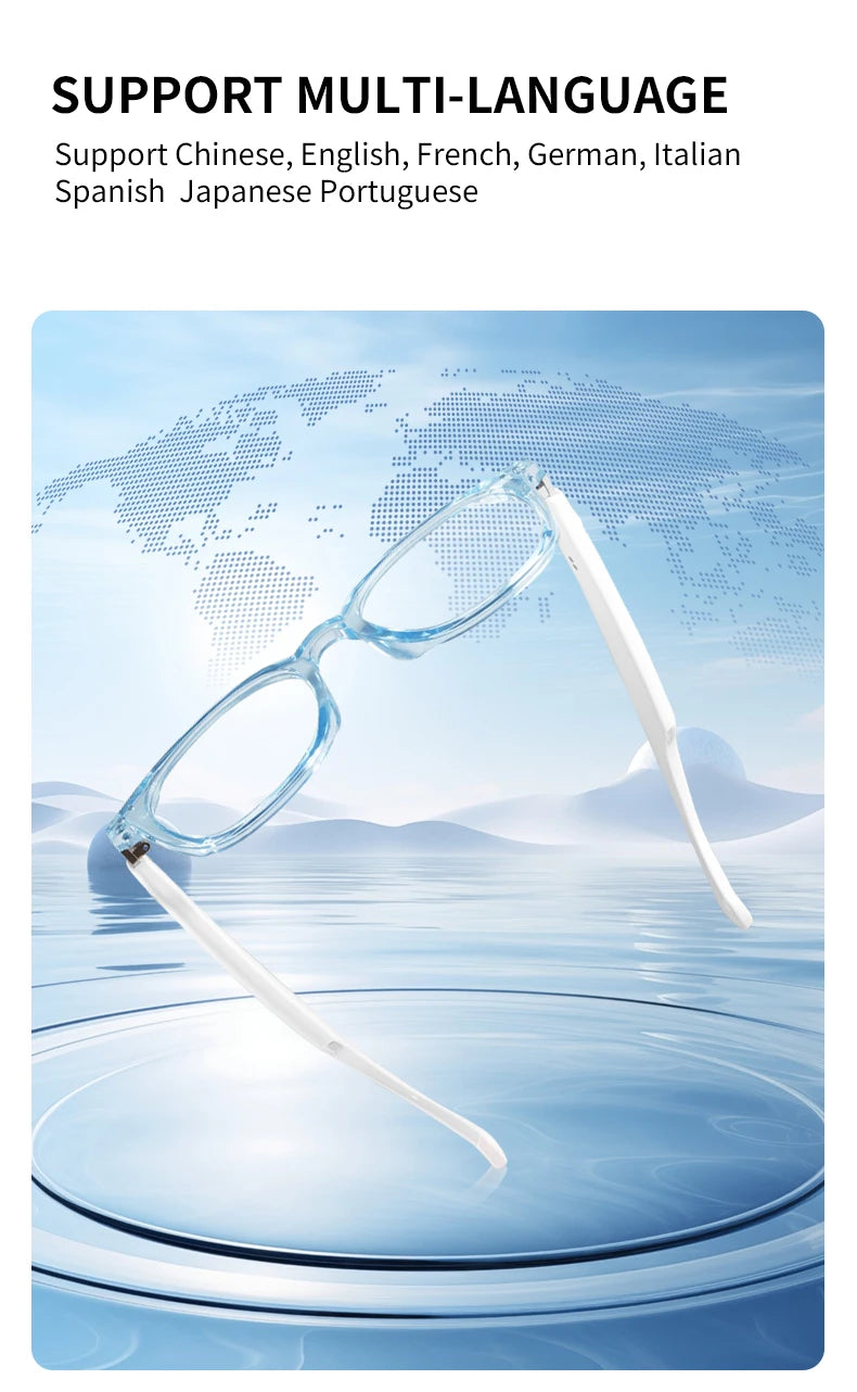 Bluetooth Glasses Photosensitive Color Change Sunglasses Headphone Voice Assistant Fashion Glasses For Men and Women