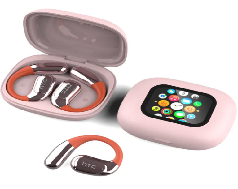 Htc Ne27 Auricolari Bluetooth Auricolari Traduttore Ai Ows Cuffie sportive Schermo LCD Cuffie wireless Gancio per l'orecchio luminoso Lunga durata