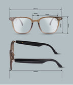 Bluetooth Glasses Photosensitive Color Change Sunglasses Headphone Voice Assistant Fashion Glasses For Men and Women