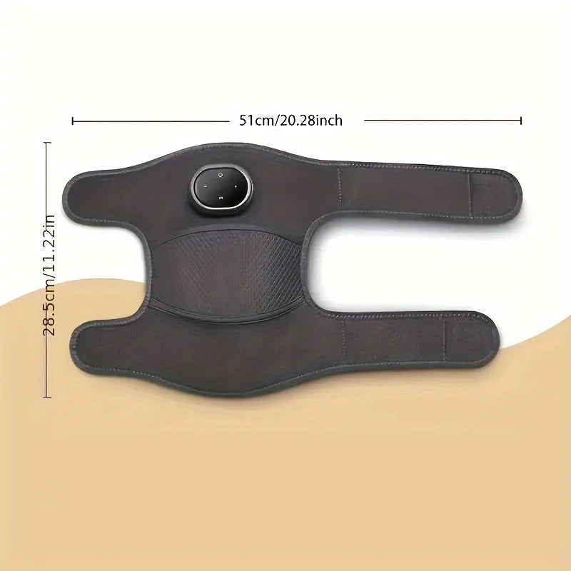 1 pz/2 pezzi massaggiatore per ginocchio riscaldato, supporto per spalla gomito ginocchio riscaldato 3 in 1, cuscinetto riscaldante per ginocchio vibrante, 3 modalità di vibrazione e riscaldamento regolabili, cuscino riscald