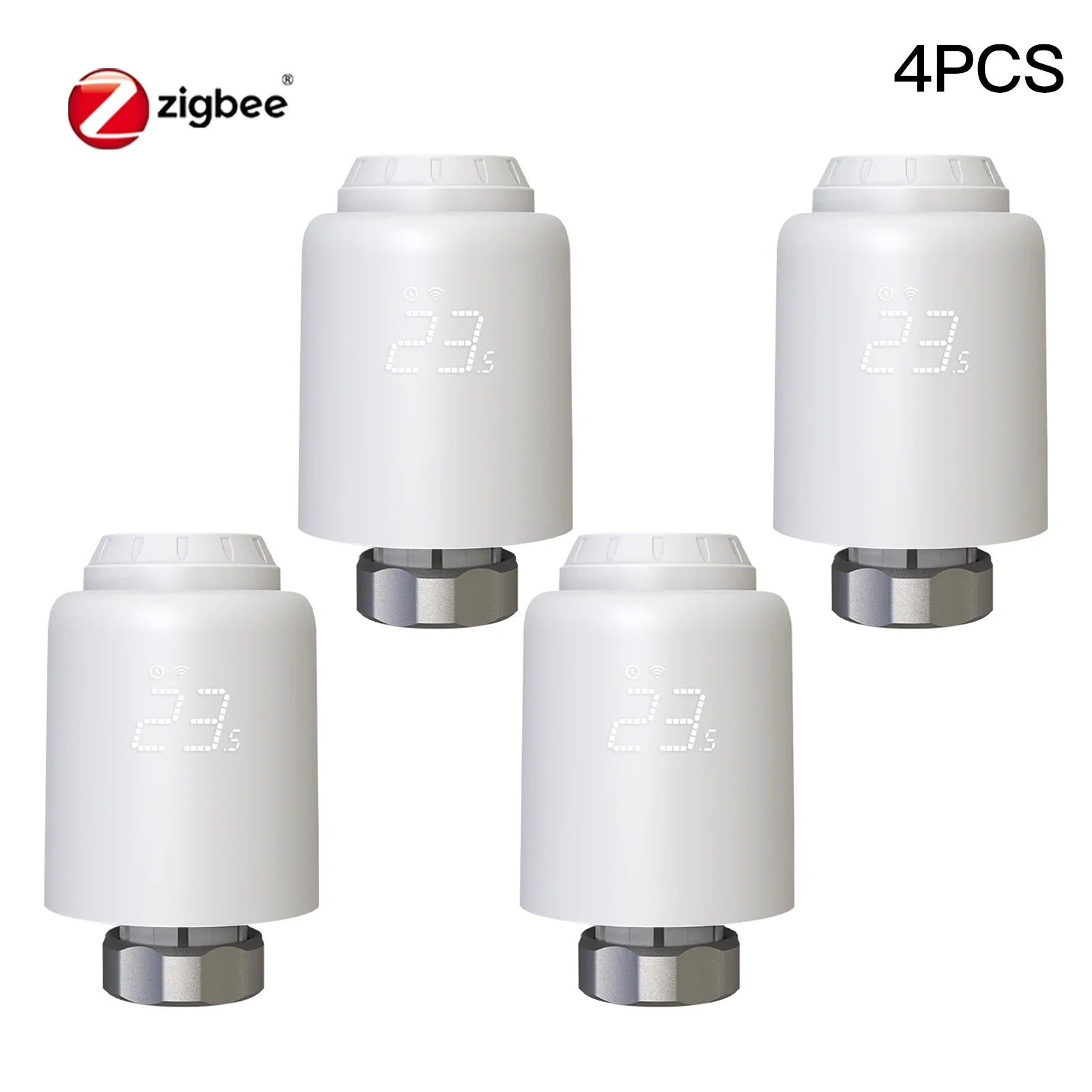 MOES TRV Tuya ZigBee Valvola termostatica per radiatore SmartLife Regolatore di temperatura per riscaldamento remoto wireless Controllo vocale Alexa