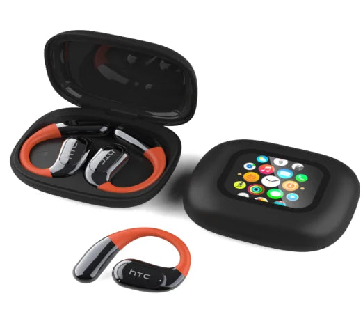 Htc Ne27 Auricolari Bluetooth Auricolari Traduttore Ai Ows Cuffie sportive Schermo LCD Cuffie wireless Gancio per l'orecchio luminoso Lunga durata