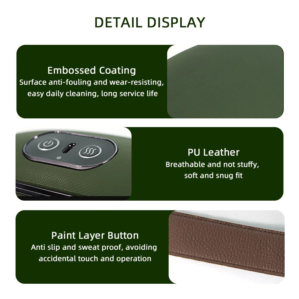 4D Bionic Dito Collo Spalla Massaggiatore Senza Fili Collo Cervicale Trapezius Impastare Massaggio Scialle Motore Brushless Collo masajeador