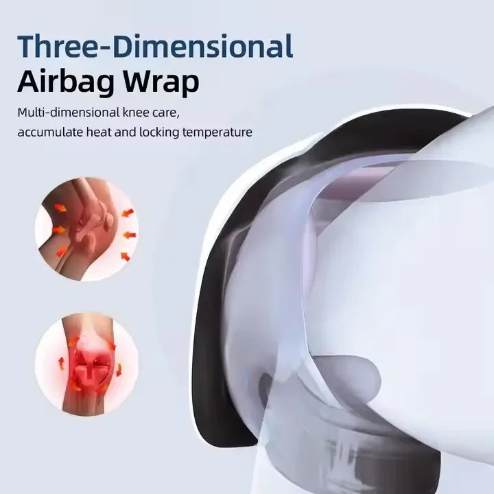 Massaggiatore intelligente per ginocchio Impacco caldo Massaggiatore rilassante per ginocchio Calore e vibrazione a infrarossi Massaggiatori per spalle al gomito per alleviare il dolore al ginocchio