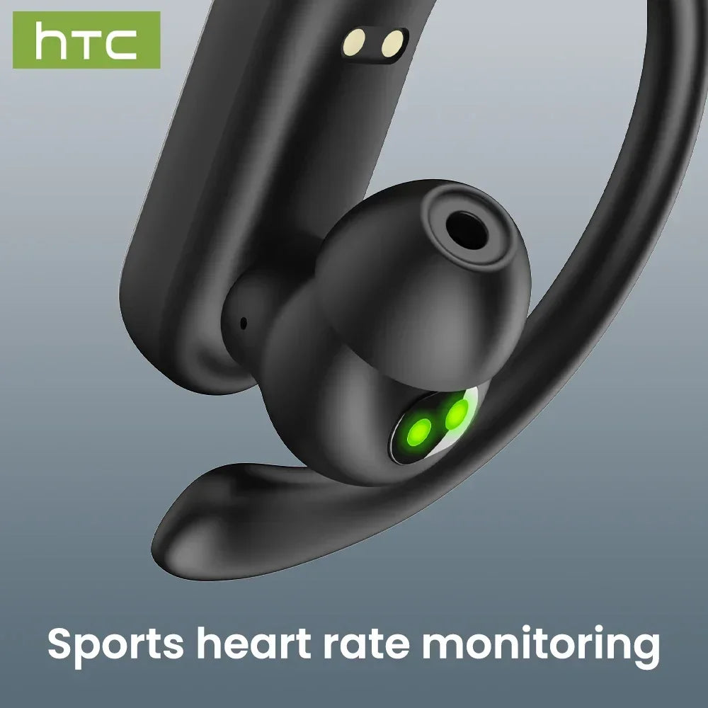 HTC NE61 Auricolari Bluetooth Riduzione del rumore Cuffie wireless sportive Traduttore AI Auricolari per cardiofrequenzimetro