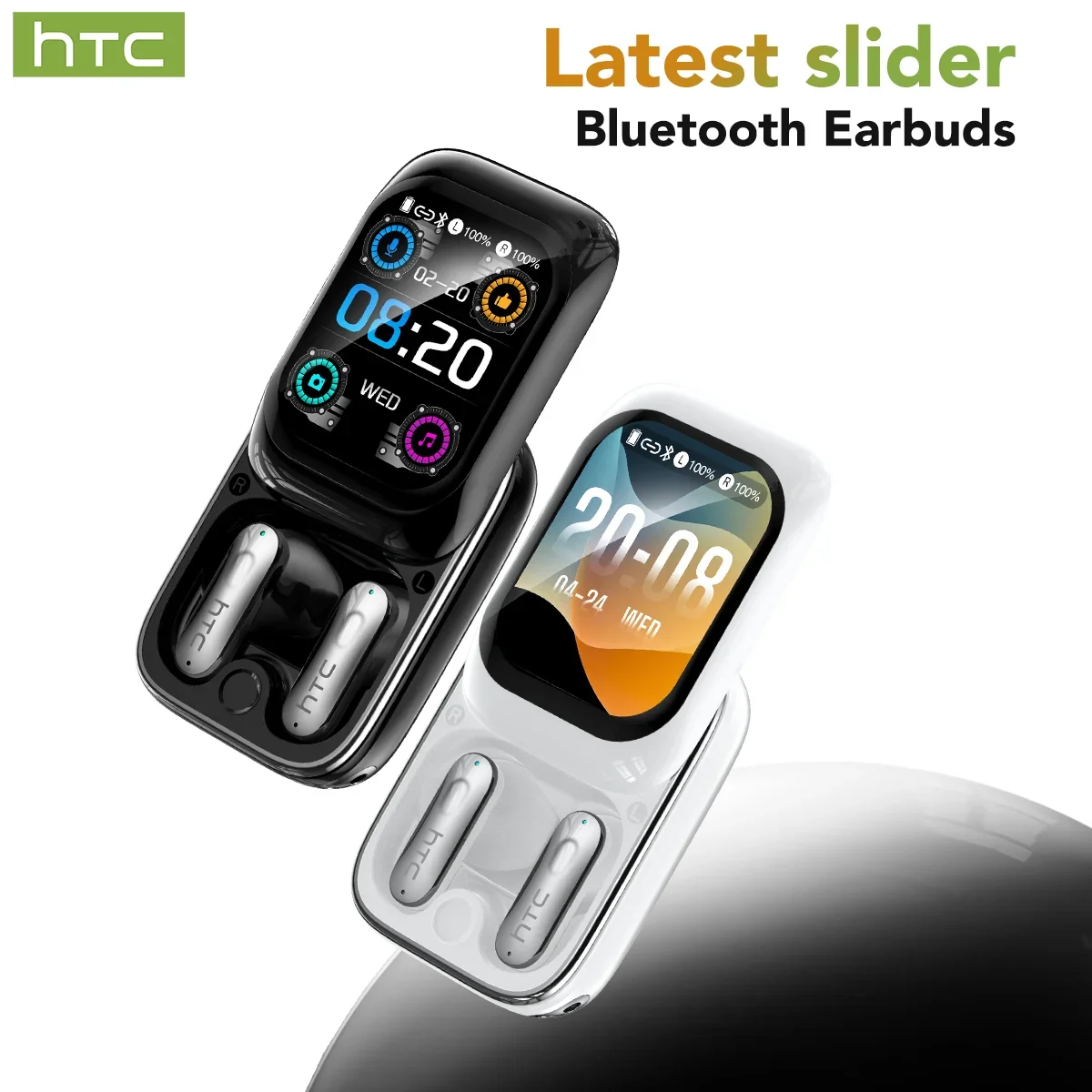 Auricolari HTC NE48 Bluetooth V6.0 Traduttore AI Auricolari TWS Sport Cuffie wireless Cuffie laterali Schermo Ultra HD