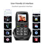 Bar Senior Mobile Phone Artfone C1+ With Free Charging Dock C1 Big Rubber Keypad  For Elderly Dual Sim One Key SOS FM 1400mAh