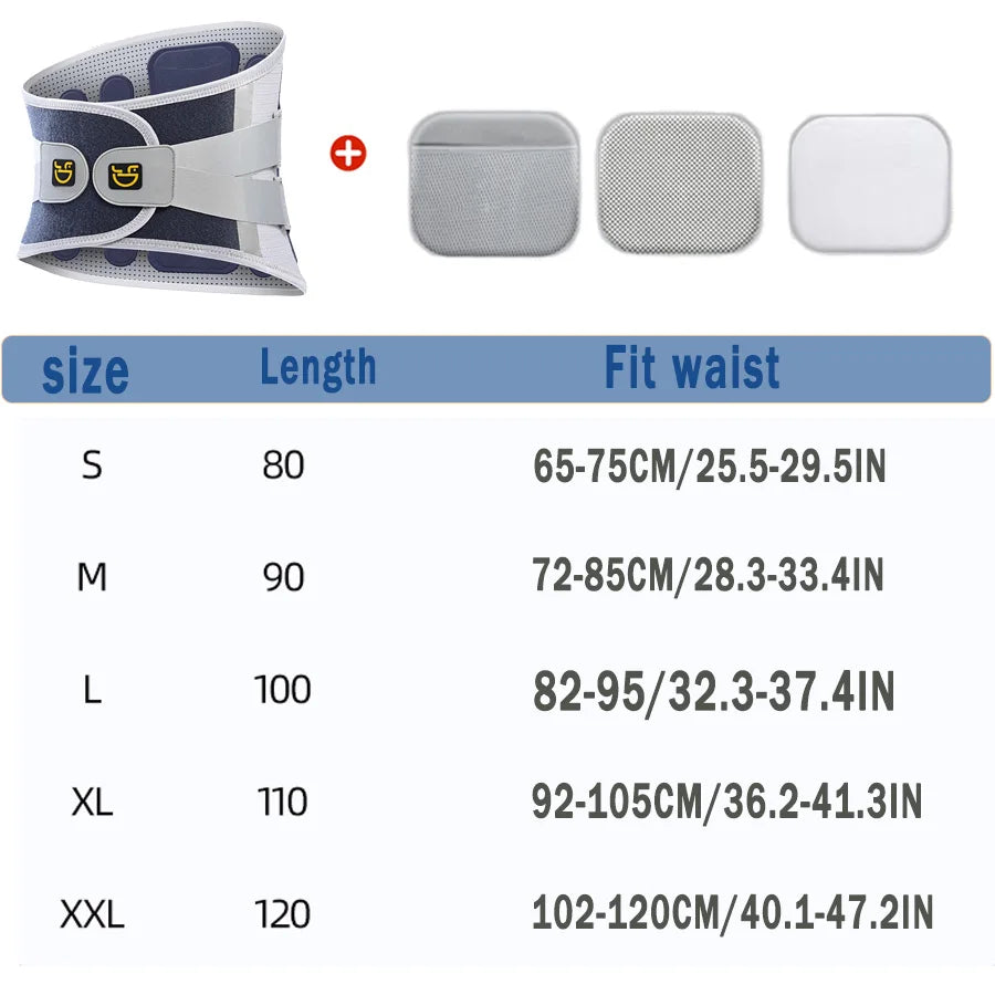 Cintura di supporto per tutore per la schiena per alleviare il dolore alla schiena regolabile uomo donna vita supporto lombare sciatica scoliosi ernia disco