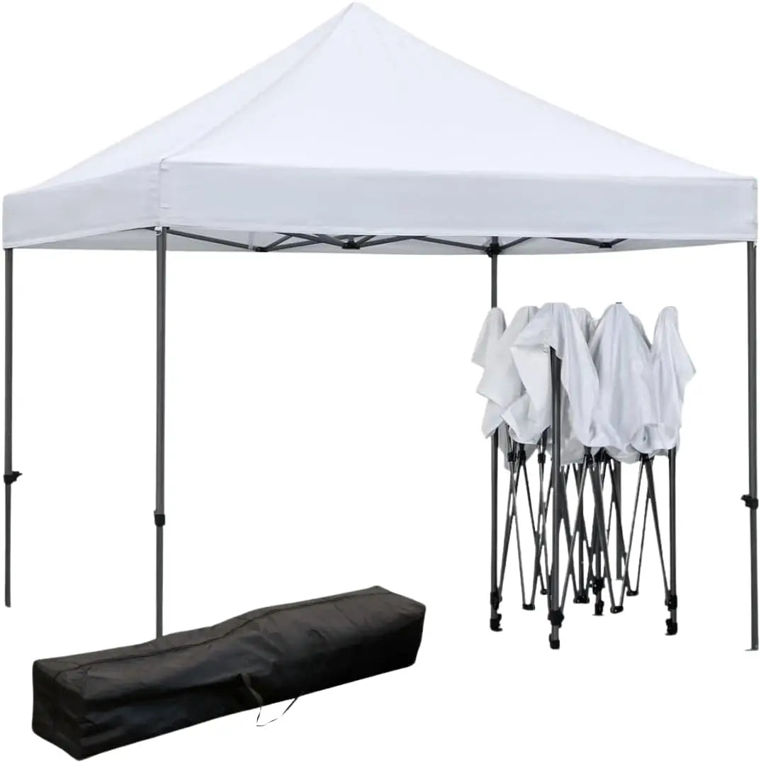 Gazebo professionale 3 x 3 m in PVC automatico struttura metallica fisarmonica richiudibile impermeabile