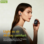 Auricolari HTC NE48 Bluetooth V6.0 Traduttore AI Auricolari TWS Sport Cuffie wireless Cuffie laterali Schermo Ultra HD