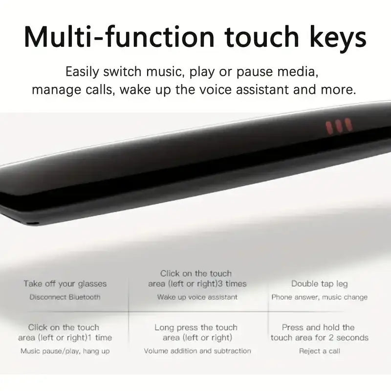 AI Reading Smart Glasses 160 Languages Chat GPT Audio Glasses For Men And Women Microphone And Speaker 2026.