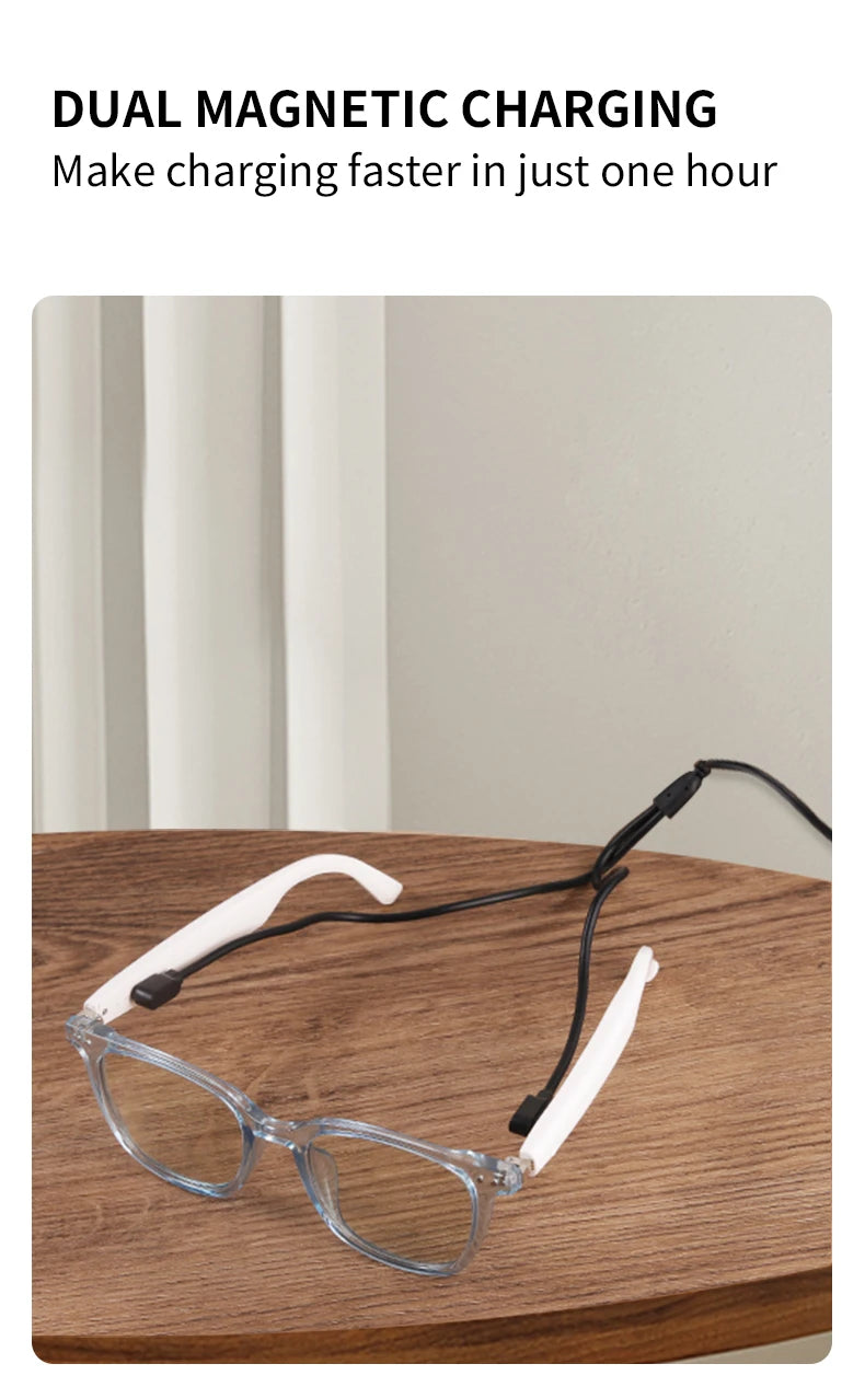 Bluetooth Glasses Photosensitive Color Change Sunglasses Headphone Voice Assistant Fashion Glasses For Men and Women