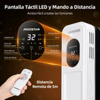 Aigostar Radiatore ad Olio 2300W, 11 Elementi Riscaldatore Elettrico Portatile, 3 Livelli di Calore con Modalità ECO, Timer 24H, Touch screen digitale, Telecomando, Hyperheat, Protezione Multipla