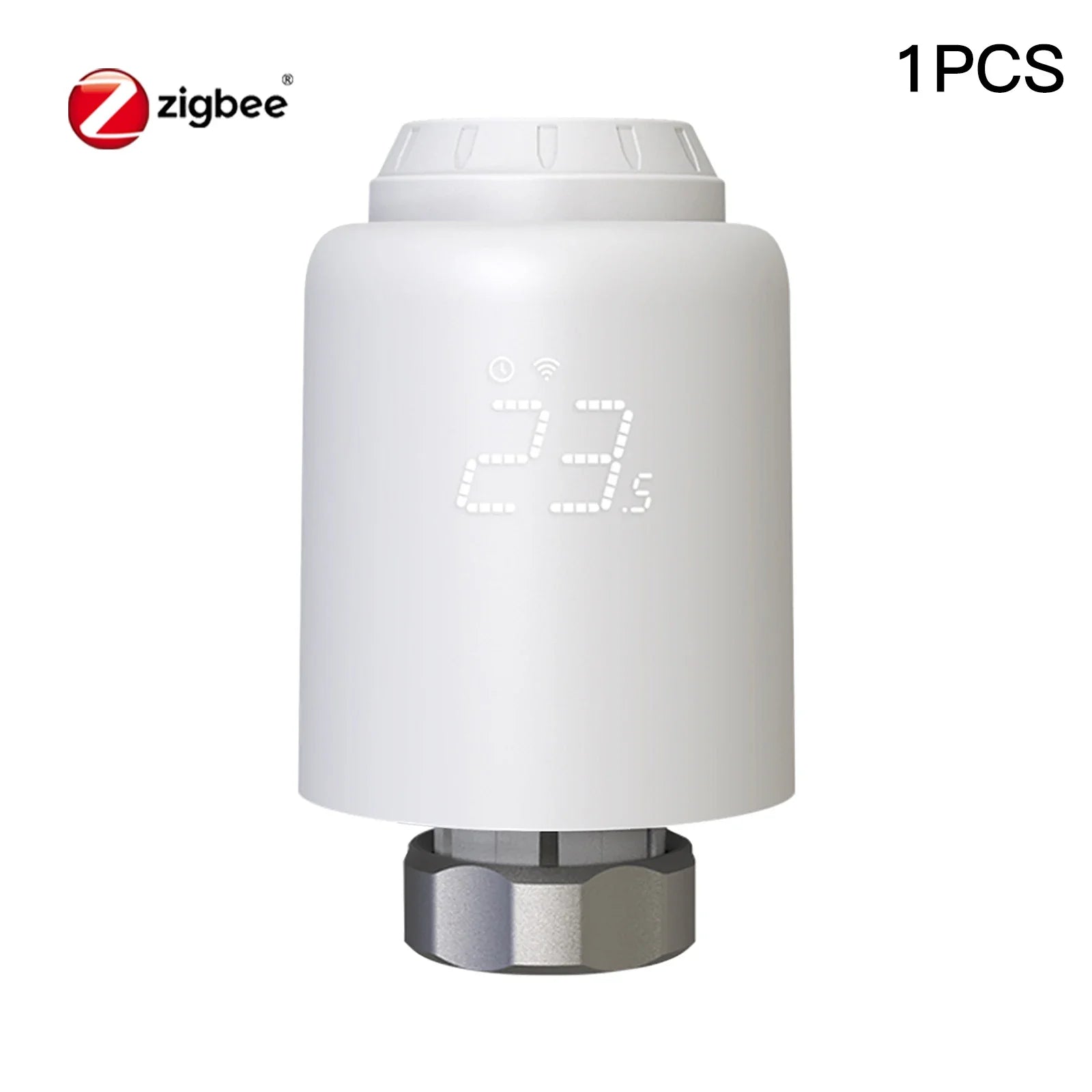 MOES TRV Tuya ZigBee Valvola termostatica per radiatore SmartLife Regolatore di temperatura per riscaldamento remoto wireless Controllo vocale Alexa