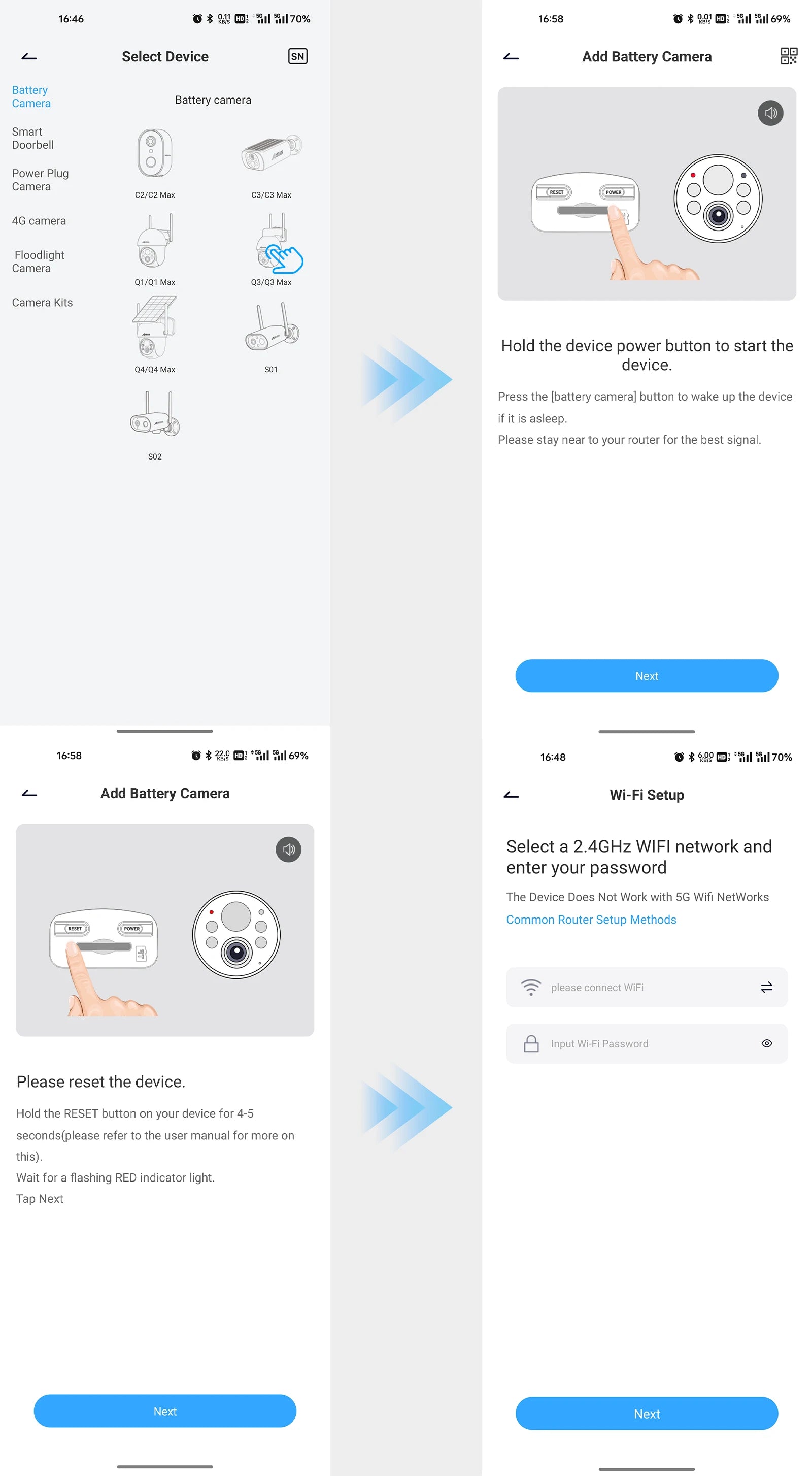 ANRAN Telecamera di sicurezza wireless solare Telecamera Wi-Fi solare esterna da 3 MP Voce bidirezionale IP66 Faretto flash con visione remota impermeabile