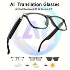 AI Reading Smart Glasses 160 Languages Chat GPT Audio Glasses For Men And Women Microphone And Speaker 2026.