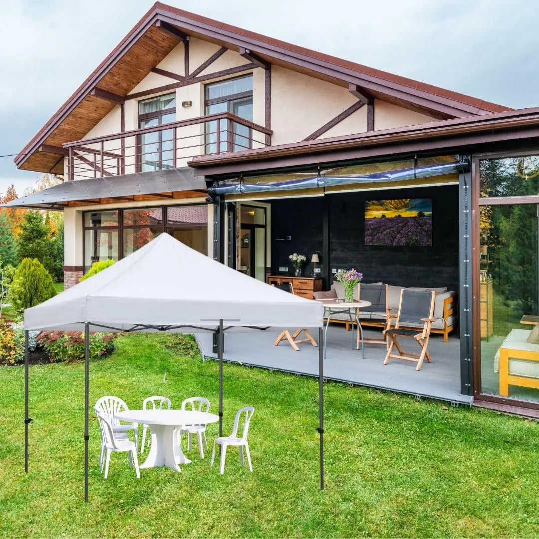 Gazebo professionale 3 x 3 m in PVC automatico struttura metallica fisarmonica richiudibile impermeabile